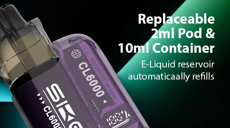 Replaceable 2ml Pod & 10ml Container
