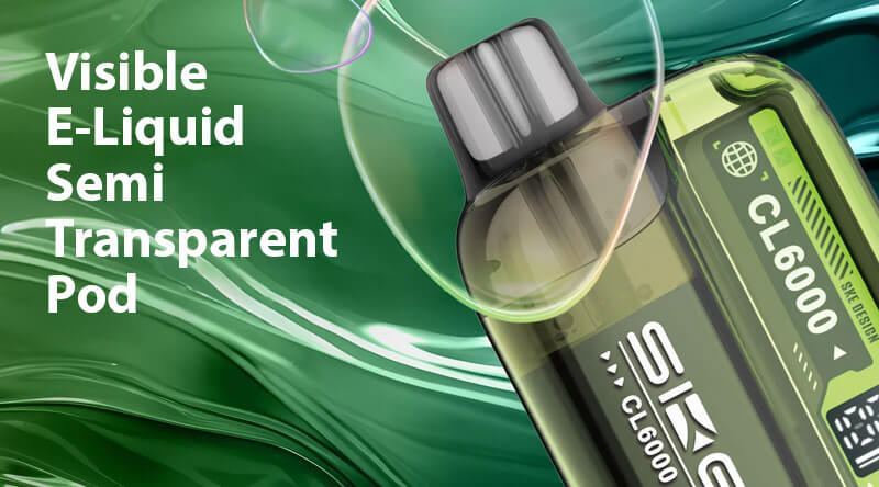 Visible E-Liquid Semi Transparent Pod