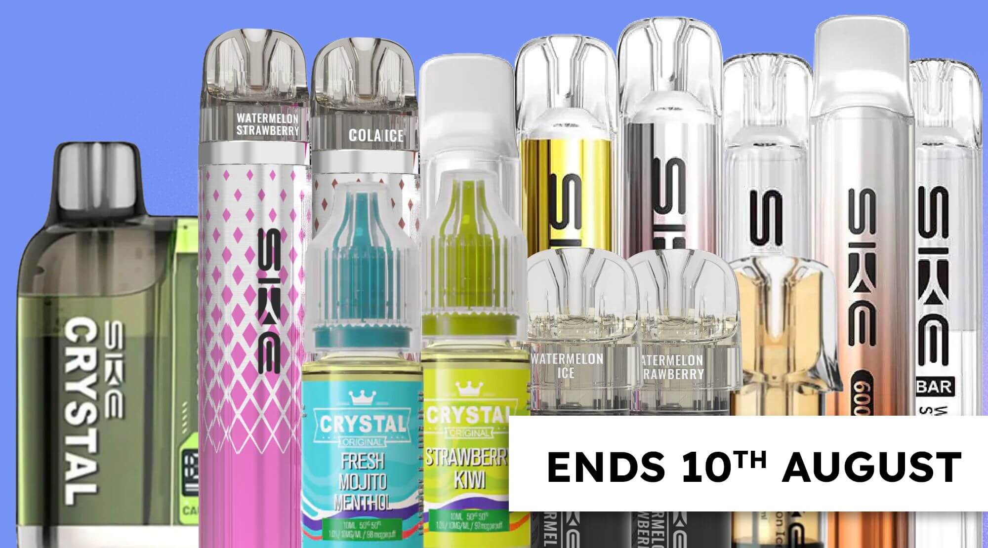 Earn double reward points when you purchase any SKE Crystal Bar summer flavour.